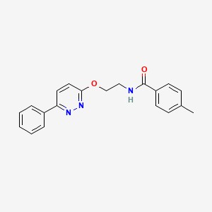 4-methyl-N-{2-[(6-phenylpyridazin-3-yl)oxy]ethyl}benzamide