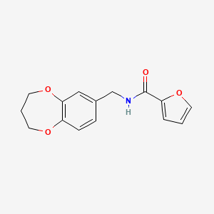 N-(3,4-dihydro-2H-1,5-benzodioxepin-7-ylmethyl)furan-2-carboxamide