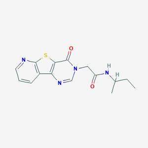 N-butan-2-yl-2-(6-oxo-8-thia-3,5,10-triazatricyclo[7.4.0.02,7]trideca-1(9),2(7),3,10,12-pentaen-5-yl)acetamide