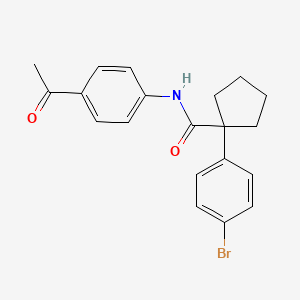 N-(4-acetylphenyl)-1-(4-bromophenyl)cyclopentanecarboxamide