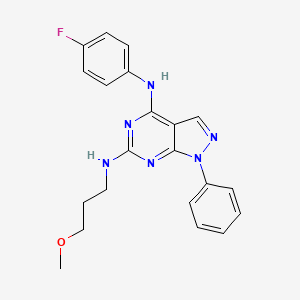 N~4~-(4-fluorophenyl)-N~6~-(3-methoxypropyl)-1-phenyl-1H-pyrazolo[3,4-d]pyrimidine-4,6-diamine