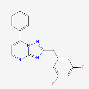 2-(3,5-Difluorobenzyl)-7-phenyl[1,2,4]triazolo[1,5-a]pyrimidine