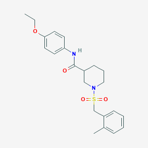 N-(4-ethoxyphenyl)-1-[(2-methylbenzyl)sulfonyl]piperidine-3-carboxamide