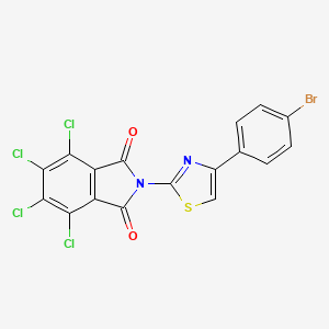 2-[4-(4-bromophenyl)-1,3-thiazol-2-yl]-4,5,6,7-tetrachloro-1H-isoindole-1,3(2H)-dione