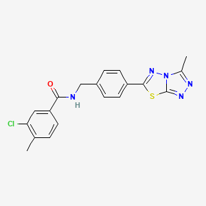 3-chloro-4-methyl-N-[4-(3-methyl[1,2,4]triazolo[3,4-b][1,3,4]thiadiazol-6-yl)benzyl]benzamide