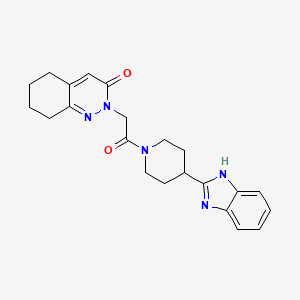 2-{2-[4-(1H-benzimidazol-2-yl)piperidin-1-yl]-2-oxoethyl}-5,6,7,8-tetrahydrocinnolin-3(2H)-one