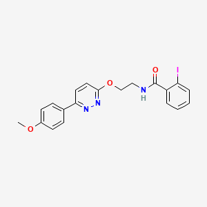 2-iodo-N-(2-{[6-(4-methoxyphenyl)pyridazin-3-yl]oxy}ethyl)benzamide