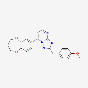 7-(3,4-dihydro-2H-1,5-benzodioxepin-7-yl)-2-(4-methoxybenzyl)[1,2,4]triazolo[1,5-a]pyrimidine