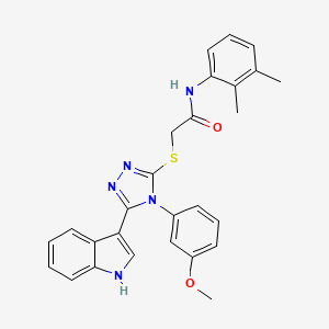 N-(2,3-Dimethylphenyl)-2-{[5-(1H-indol-3-YL)-4-(3-methoxyphenyl)-4H-1,2,4-triazol-3-YL]sulfanyl}acetamide