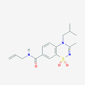 N-allyl-4-isobutyl-3-methyl-4H-1,2,4-benzothiadiazine-7-carboxamide 1,1-dioxide