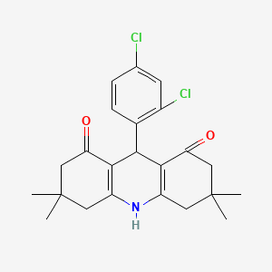 molecular formula C23H25Cl2NO2 B11233544 9-(2,4-Dichlorophenyl)-3,3,6,6-tetramethyl-1,2,3,4,5,6,7,8,9,10-decahydroacridine-1,8-dione 