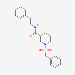 1-(benzylsulfonyl)-N-[2-(cyclohex-1-en-1-yl)ethyl]piperidine-3-carboxamide