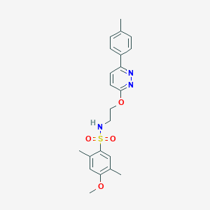 4-methoxy-2,5-dimethyl-N-(2-((6-(p-tolyl)pyridazin-3-yl)oxy)ethyl)benzenesulfonamide