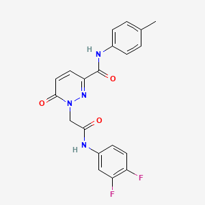 1-(2-((3,4-difluorophenyl)amino)-2-oxoethyl)-6-oxo-N-(p-tolyl)-1,6-dihydropyridazine-3-carboxamide