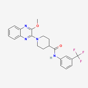 1-(3-methoxyquinoxalin-2-yl)-N-[3-(trifluoromethyl)phenyl]piperidine-4-carboxamide