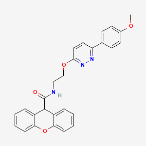 N-(2-{[6-(4-methoxyphenyl)pyridazin-3-yl]oxy}ethyl)-9H-xanthene-9-carboxamide