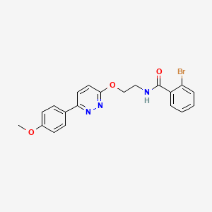 2-bromo-N-(2-{[6-(4-methoxyphenyl)pyridazin-3-yl]oxy}ethyl)benzamide