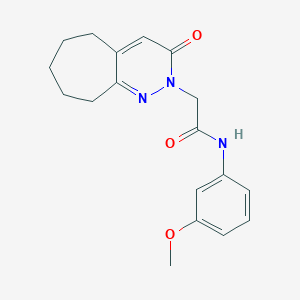 N-(3-methoxyphenyl)-2-(3-oxo-3,5,6,7,8,9-hexahydro-2H-cyclohepta[c]pyridazin-2-yl)acetamide