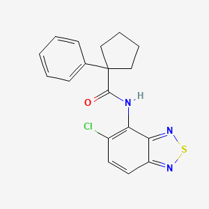 N-(5-chloro-2,1,3-benzothiadiazol-4-yl)-1-phenylcyclopentanecarboxamide