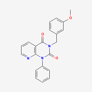 molecular formula C21H17N3O3 B11233769 3-(3-methoxybenzyl)-1-phenylpyrido[2,3-d]pyrimidine-2,4(1H,3H)-dione 