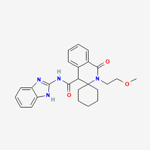 N-(1H-benzimidazol-2-yl)-2'-(2-methoxyethyl)-1'-oxo-1',4'-dihydro-2'H-spiro[cyclohexane-1,3'-isoquinoline]-4'-carboxamide