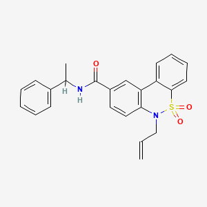 6-allyl-N-(1-phenylethyl)-6H-dibenzo[c,e][1,2]thiazine-9-carboxamide 5,5-dioxide