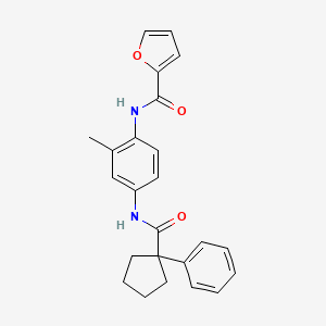 N-(2-methyl-4-{[(1-phenylcyclopentyl)carbonyl]amino}phenyl)-2-furamide