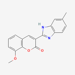 8-methoxy-3-(5-methyl-1H-benzimidazol-2-yl)chromen-2-one