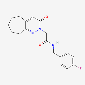 N-(4-fluorobenzyl)-2-(3-oxo-3,5,6,7,8,9-hexahydro-2H-cyclohepta[c]pyridazin-2-yl)acetamide