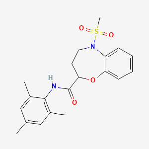 5-(methylsulfonyl)-N-(2,4,6-trimethylphenyl)-2,3,4,5-tetrahydro-1,5-benzoxazepine-2-carboxamide