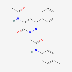 2-[5-(acetylamino)-6-oxo-3-phenylpyridazin-1(6H)-yl]-N-(4-methylphenyl)acetamide