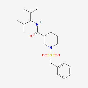 1-(benzylsulfonyl)-N-(2,4-dimethylpentan-3-yl)piperidine-3-carboxamide