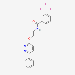 N-{2-[(6-phenylpyridazin-3-yl)oxy]ethyl}-3-(trifluoromethyl)benzamide