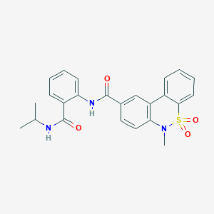 N-[2-(Isopropylcarbamoyl)phenyl]-6-methyl-6H-dibenzo[C,E][1,2]thiazine-9-carboxamide 5,5-dioxide