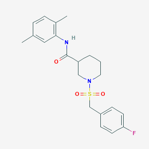 N-(2,5-dimethylphenyl)-1-[(4-fluorobenzyl)sulfonyl]piperidine-3-carboxamide