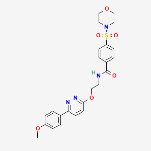 N-(2-((6-(4-methoxyphenyl)pyridazin-3-yl)oxy)ethyl)-4-(morpholinosulfonyl)benzamide