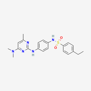 N-(4-((4-(dimethylamino)-6-methylpyrimidin-2-yl)amino)phenyl)-4-ethylbenzenesulfonamide