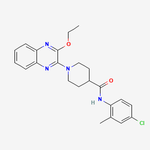 N-(4-chloro-2-methylphenyl)-1-(3-ethoxyquinoxalin-2-yl)piperidine-4-carboxamide