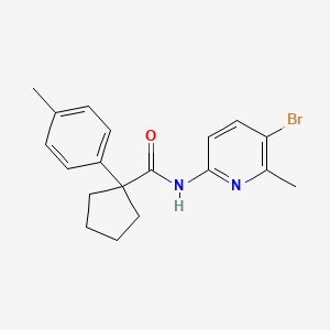 N-(5-bromo-6-methylpyridin-2-yl)-1-(4-methylphenyl)cyclopentanecarboxamide