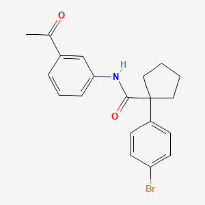 N-(3-acetylphenyl)-1-(4-bromophenyl)cyclopentanecarboxamide