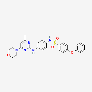 N-(4-((4-methyl-6-morpholinopyrimidin-2-yl)amino)phenyl)-4-phenoxybenzenesulfonamide