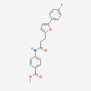 Methyl 4-({3-[5-(4-fluorophenyl)furan-2-yl]propanoyl}amino)benzoate