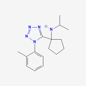 1-[1-(2-methylphenyl)-1H-tetrazol-5-yl]-N-(propan-2-yl)cyclopentanamine