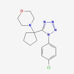 4-{1-[1-(4-chlorophenyl)-1H-tetrazol-5-yl]cyclopentyl}morpholine