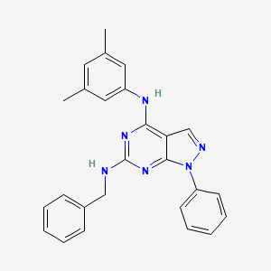 N~6~-benzyl-N~4~-(3,5-dimethylphenyl)-1-phenyl-1H-pyrazolo[3,4-d]pyrimidine-4,6-diamine