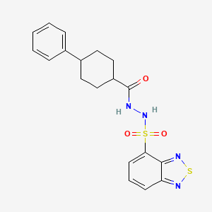 N'-(2,1,3-benzothiadiazol-4-ylsulfonyl)-4-phenylcyclohexanecarbohydrazide