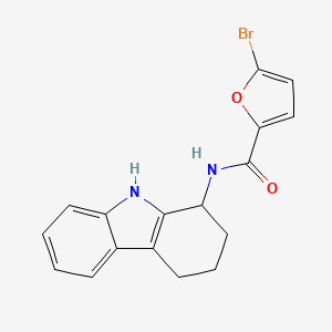 molecular formula C17H15BrN2O2 B11234557 5-bromo-N-(2,3,4,9-tetrahydro-1H-carbazol-1-yl)furan-2-carboxamide 