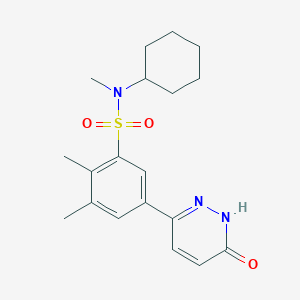 N-Cyclohexyl-5-(1,6-dihydro-6-oxo-3-pyridazinyl)-N,2,3-trimethylbenzenesulfonamide