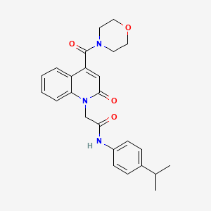 2-[4-(morpholin-4-ylcarbonyl)-2-oxoquinolin-1(2H)-yl]-N-[4-(propan-2-yl)phenyl]acetamide