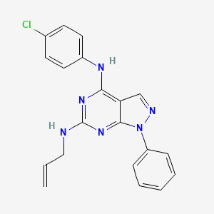 N6-allyl-N4-(4-chlorophenyl)-1-phenyl-1H-pyrazolo[3,4-d]pyrimidine-4,6-diamine